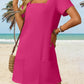 ✨Clearance Sale-50% Off👗Women's Casual Square Neck Pocket Short Sleeve Dress with Pockets