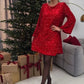 💃Limited Time 49% Off🎀Dance All Night Sequin Back Tie Up Bow Loose Mini Cutee Dress🎀