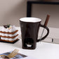 Melt Chocolate Instantly! No-Mess Ceramic Fondue Mug with Fork