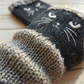 ❄️Winter Sale 60% Off🐾Cat Knitted Embroidery Fingerless Gloves