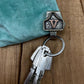 🎉Handmade Cow Tag Belt  Key Holder with Custom Initial