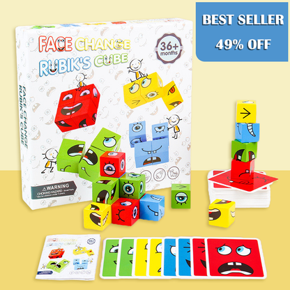 💖Christmas HOT SALE 49% OFF🎁5D Puzzle Educational Faces Changing Family Game🧩