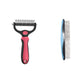 🔥Last Day 50% OFF🔥Professional Double-Sided Pet Grooming Rake✨Undercoat Deshedding Tool for Dogs & Cats 🐶🐱