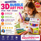 🌟Magic Puffy Pens – Draw 3D with one stroke!🎄DIY Bubble Popcorn Drawing Pens
