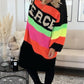 💃2024 New✨Color Block V-Neck Long Sleeve Sweater Dress🎉FREE SHIPPING