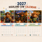 🔥New Hot Selling-60% Off!!🐮2027 Funny Highland Cow Wall Calendar