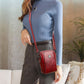 Stylish Mini Shoulder Bag Made of Soft Vegan Leather