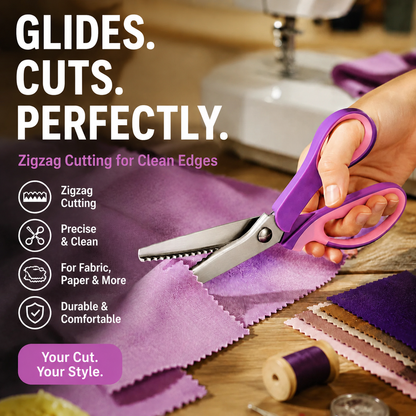 🔥Hot Sale-50% OFF✂️Multipurpose Pinking Shears Serrated Scissors
