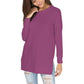 🔥Best Seller-50% OFF🎀Round Neck Casual Solid Color Top