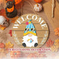 🎄✨Interchangeable Wooden Gnome Welcome Sign🌈