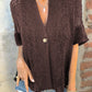 💐LAST DAY SALE 65% OFF🔥Women’s Solid One Button Knitted Top