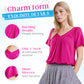 🎁Hot Sale 50% OFF⏳Women's Casual Pleated V-Neck Short-Sleeve Top