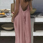 ❤️‍🔥LAST DAY SAEL 50% OFF!!💃Women's Solid Color Backless Cami Dress💕