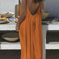 ❤️‍🔥LAST DAY SAEL 50% OFF!!💃Women's Solid Color Backless Cami Dress💕