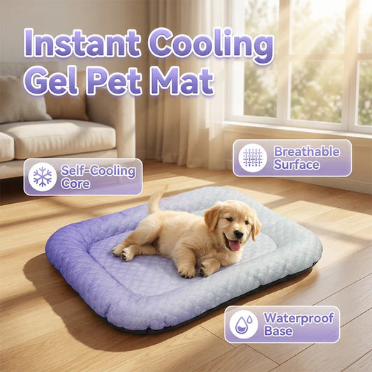 🎉50% OFF🧊❄️Pet Cooling Pad Mat for Dogs and Cats🐶🐱Ice Silk Summer Cool Bed Blanket in Gradient Colours🐾