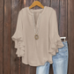 💥Summer Promotion 49% OFF☀️Women's Ruffle Sleeve V-Neck Shirt