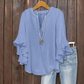 💥Summer Promotion 49% OFF☀️Women's Ruffle Sleeve V-Neck Shirt