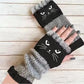 ❄️Winter Sale 60% Off🐾Cat Knitted Embroidery Fingerless Gloves