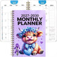 🐮2026–2030 Monthly Planner✨Cute Highland Cow 5-Year Calendar | Large Monthly Blocks for Long-Term Planning