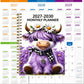 🐮2026–2030 Monthly Planner✨Cute Highland Cow 5-Year Calendar | Large Monthly Blocks for Long-Term Planning