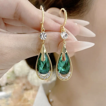 Crystal Water Drop Openwork Earrings💗Buy 2 Free Shipping