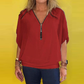 🔥Low-Priced Hot Sellers🩷Women's Chiffon Zip-up Neck Casual Top