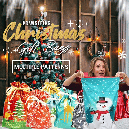 🏆50K+ SOLD! 🔥Christmas Sale 70% OFF🎅Drawstring Christmas Gift Bags (Biodegradable)🎁