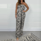 💐Summer Best Seller❤️‍🔥Women's Stylish Leopard Print Loose Jumpsuit