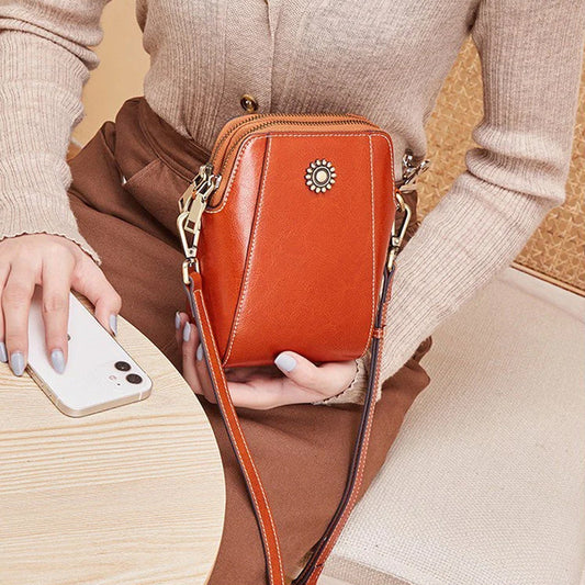 Stylish Mini Shoulder Bag Made of Soft Vegan Leather