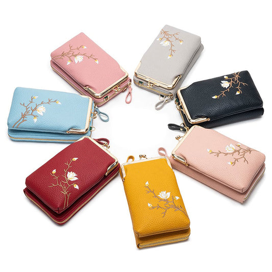 ❤️‍🔥2025 New Arrival👛Women Sling Cross-Body Wallet with Mobile Cell Phone Holder✈️Free Shipping