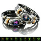 💥Last Day – 50% OFF☪️Glow-in-the-dark Leather Zodiac Sign Bracelet For Men and Women (6.9/8.1 inches)♑️