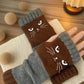 ❄️Winter Sale 60% Off🐾Cat Knitted Embroidery Fingerless Gloves