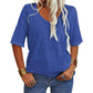 🏆Last Day 50% Off✨Women's Solid Color V-Neck T-shirt
