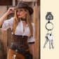 🎉Handmade Cow Tag Belt  Key Holder with Custom Initial