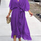 Stylish and elegant V-neck maxi dress