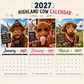 🔥New Hot Selling-60% Off!!🐮2027 Funny Highland Cow Wall Calendar