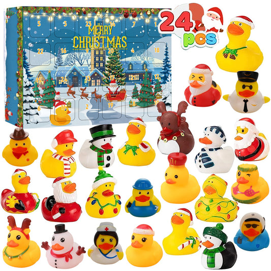 💝Last Day Promotion 50% OFF✨🦆24 Pcs Countdown Christmas Rubber Ducks Advent Calendar