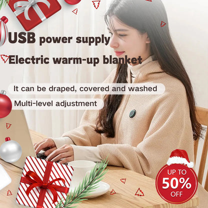 🎅Best Winter Gifts-50% Off🔥Portable Heated Shawl