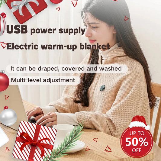 🎅Best Winter Gifts-50% Off🔥Portable Heated Shawl