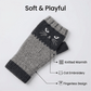 ❄️Winter Sale 60% Off🐾Cat Knitted Embroidery Fingerless Gloves