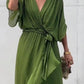 Stylish and elegant V-neck maxi dress