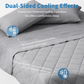 ❄️Hot Summer Sale - 50% OFF⭐Double Sided Cooling Throw Blanket, 1 Count Summer Cold Air Conditioning Blanket