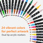 ⏳Last Day-50% Off✨🌈Dual-Tip Glitter Marker Pen