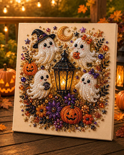 💥Last Day 57% OFF👻✨Halloween Pearl Art DIY Kit – Turn Tiny Pearls into Spooky-Cute Magic