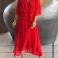 Stylish and elegant V-neck maxi dress