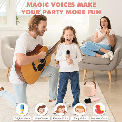 🎁This Week Special Sale-60% Off🎵Mini Karaoke Machine with Wireless Microphones