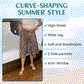 🔥Hot Sale🔥Women's High Elastic Waist Pleated Chiffon Wide Leg Culottes
