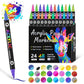 🎁Children's Day gift-50% Off🌈Dual Tip Acrylic Paint Pen Marker - 24/48/72/120Colors