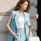 ⏰Last Day Sale 49% Off💖Women’s Stylish Sleeveless Blazer & High-Waisted Pants Set