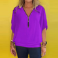 🔥Low-Priced Hot Sellers🩷Women's Chiffon Zip-up Neck Casual Top